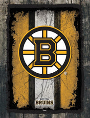 Boston Bruins Barn Wood Wall Art Decor Canvas