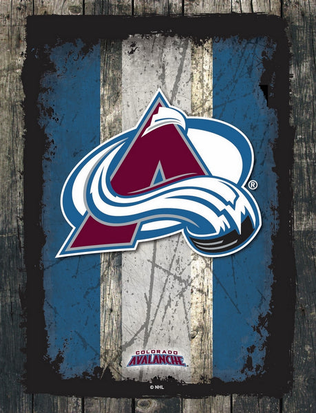 Colorado Avalanche Barn Wood Wall Art Decor Canvas