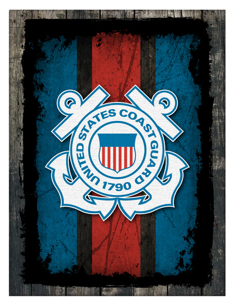 United States Coast Guard Logo Canvas