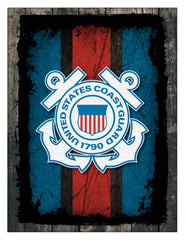 United States Coast Guard Design 2 Logo Canvas