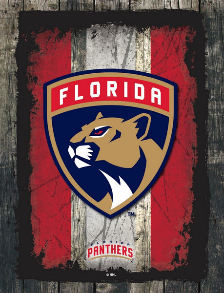Florida Panthers Barn Wood Wall Art Decor Canvas
