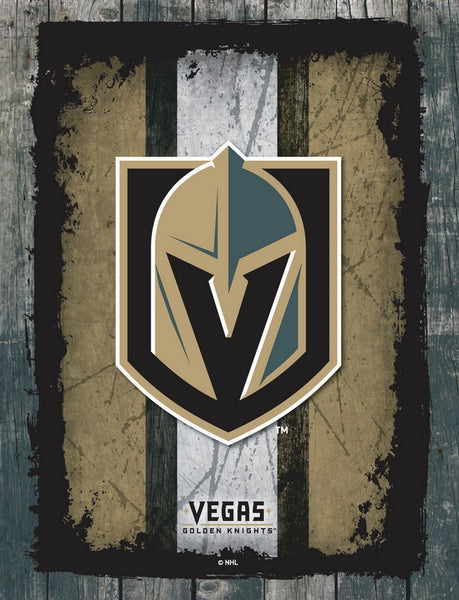 Vegas Golden Knights Barn Wood Wall Art Decor Canvas