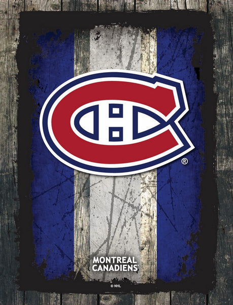 Montreal Canadiens Barn Wood Wall Art Decor Canvas