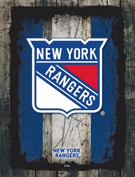 New York Rangers Barn Wood Wall Art Decor Canvas