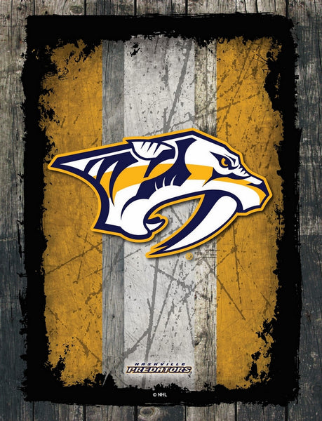 Nashville Predators Barn Wood Wall Art Decor Canvas