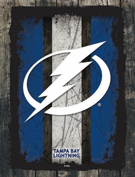 Tampa Bay Lightning Barn Wood Wall Art Decor Canvas