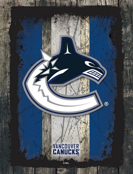Vancouver Canucks Barn Wood Wall Art Decor Canvas
