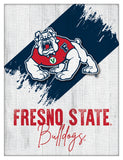 Fresno State University Logo Wall Decor Canvas