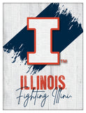 University of Illinois Logo Wall Decor Canvas
