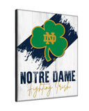 Notre Dame (Shamrock) Logo Wall Decor Canvas