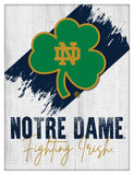 Notre Dame (Shamrock) Logo Wall Decor Canvas