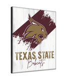 Texas State University Logo Wall Decor Canvas