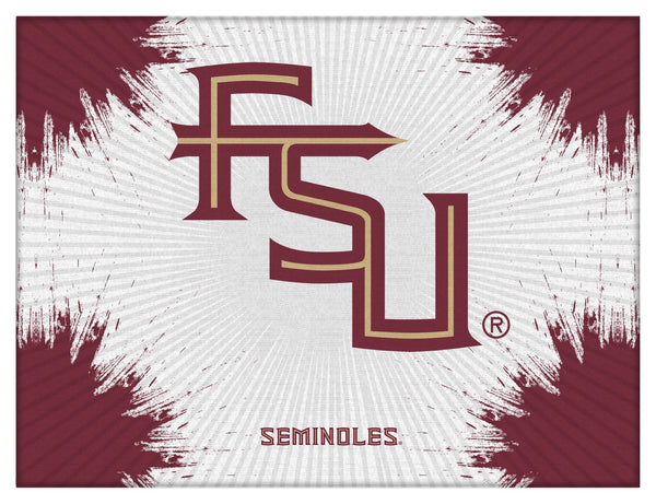 Florida State University Seminoles FSU Script Logo Wall Decor Canvas