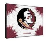 Florida State University Seminoles Head Script Logo Wall Decor Canvas