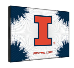 Illinois Fighting Illini Logo Wall Decor Canvas