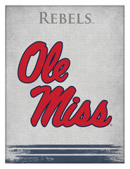 Ole Miss Rebels Logo Wall Decor Canvas