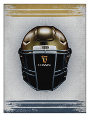 Notre Dame Guinness Beer Football Helmet Wall Decor Canvas