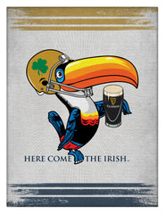 Notre Dame Guinness Beer Toucan Wall Decor Canvas