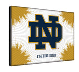 Notre Dame Fighting ND Script Logo Wall Decor Canvas