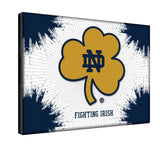 Notre Dame Fighting Irish Shamrock Logo Wall Decor Canvas