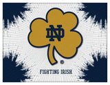 Notre Dame Fighting Irish Shamrock Logo Wall Decor Canvas