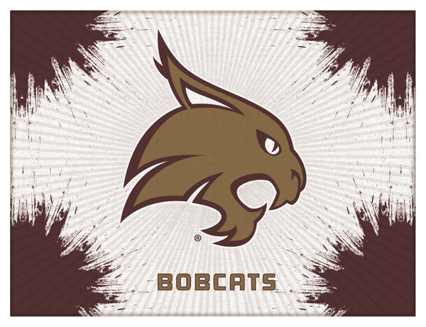 Texas State University Bobcats Logo Wall Decor Canvas
