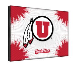 Utah Utes Logo Wall Decor Canvas