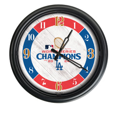 Los Angeles Dodgers 2024 World Series Champions Logo LED Clock | LED Outdoor Clock