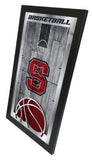 North Carolina State Wolfpack Logo Basketball Mirror