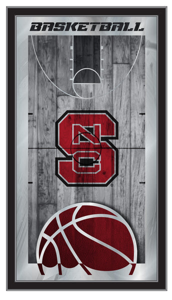 North Carolina State Wolfpack Logo Basketball Mirror