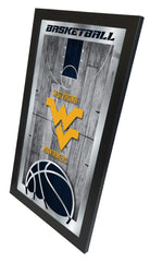 West Virginia Mountaineers Logo Basketball Mirror