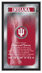 Indiana University Hoosiers Logo Fight Song Mirror by Holland Bar Stool Company