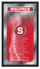 North Carolina State Wolfpack Logo Fight Song Mirror