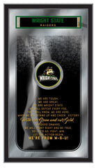 Wright State University Raiders Logo Fight Song Mirror by Holland Bar Stool Company