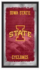 Iowa State University Cyclones Logo Football Mirror by Holland Bar Stool Company