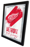 Detroit Red Wings NHL Hockey Team Logo Bar Mirror