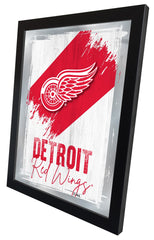 Detroit Red Wings NHL Hockey Team Logo Bar Mirror