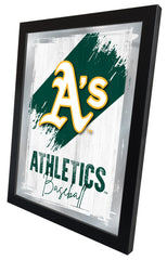 Oakland Athletics MLB Wall Logo Mirror