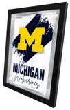 University of Michigan NCAA College Team Wall Logo Mirror