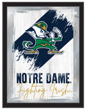 Notre Dame (Leprechaun) NCAA College Team Wall Logo Mirror