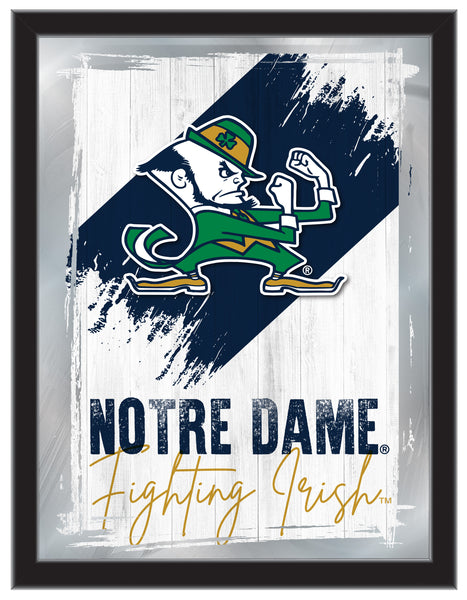 Notre Dame (Leprechaun) NCAA College Team Wall Logo Mirror