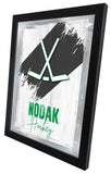 Nodak Hockey Wood looking NCAA College Team Wall Logo Mirror
