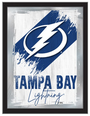 Tampa Bay Lightning Team Logo Mirror Logo Mirror | NHL Hockey Team Bar Mirror Wall Decor