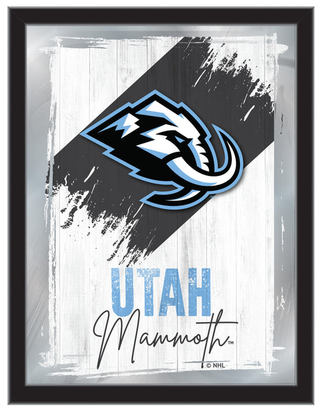 Utah Mammoth NHL Hockey Team Logo Bar Mirror