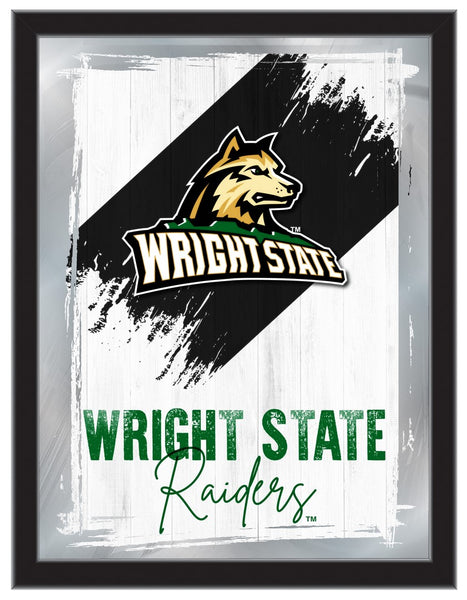 Wright State University NCAA College Team Wall Logo Mirror