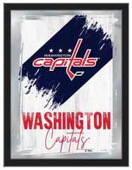 Washington Capitals Team Logo Mirror Logo Mirror | NHL Hockey Team Bar Mirror Wall Decor