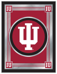 Indiana University Logo Mirror | IU Hoosiers Bar Mirror Hanging Wall Decor
