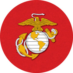 Traditional Red and Yellow Eagle L211 United States Marine Corps Pub Table | U.S. Marine Corps Pub Table