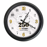 US Army 250th Anniversary Logo LED Clock | LED Outdoor Clock