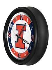 Illinois Fighting Illini Logo LED Clock | LED Outdoor Clock